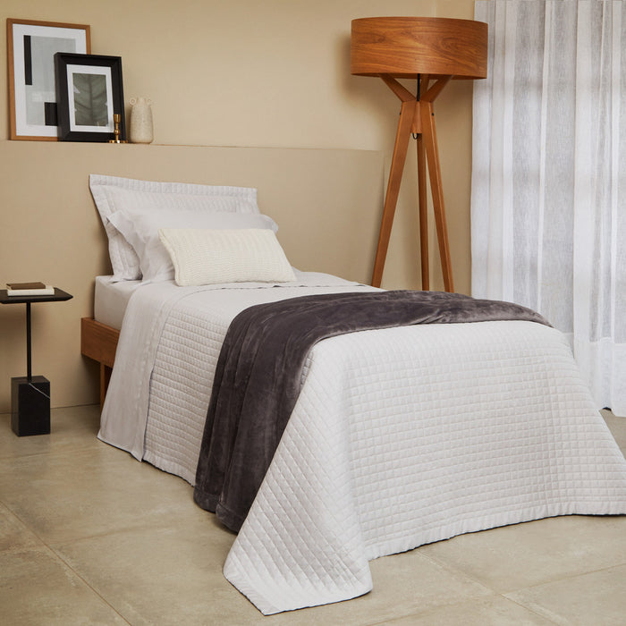 Cubrecama Twin New Colors Plata