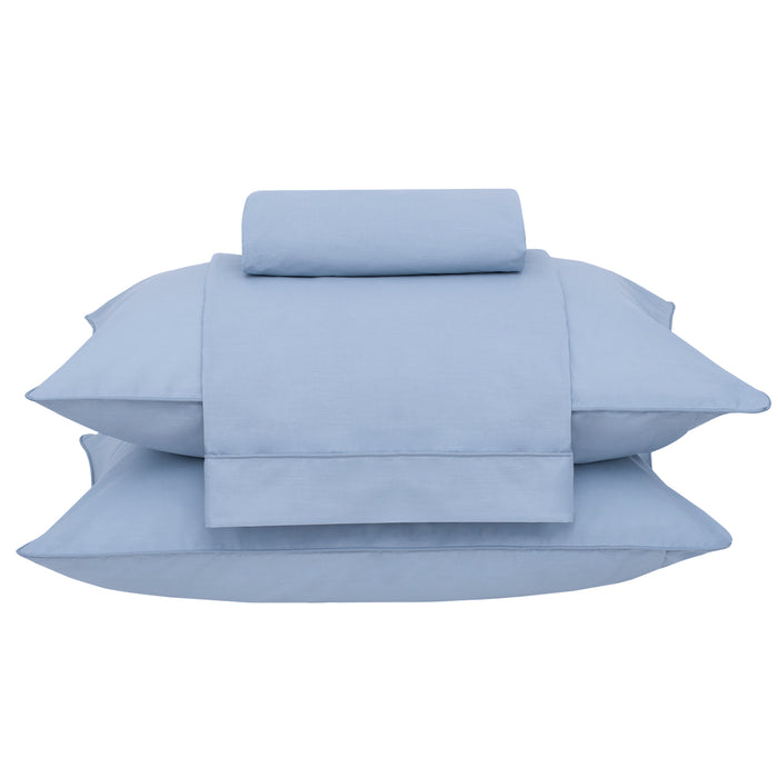 Sábana Percale Azul 17 King