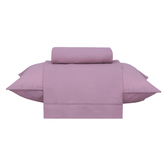 Sábana Percale Rosa 16 Twin