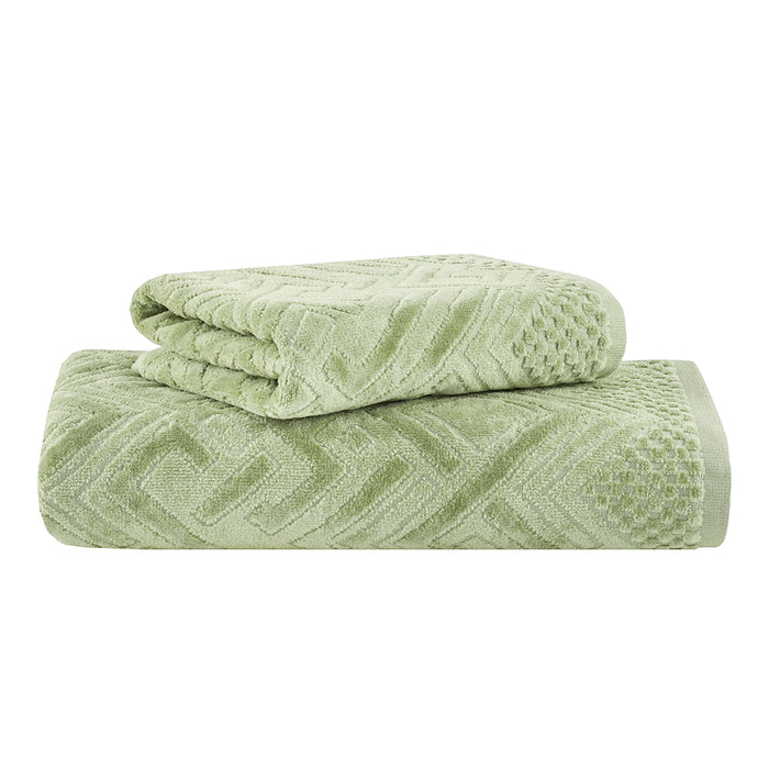 Toalla Geo Verde Sereno 1171 48x80 cm
