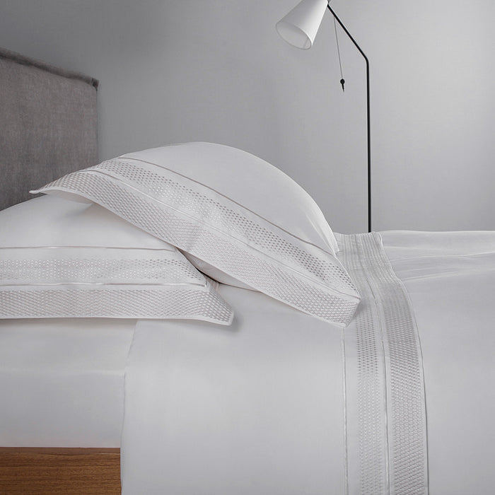 Juego de sábanas King Horizon Blanco 400 hilos
