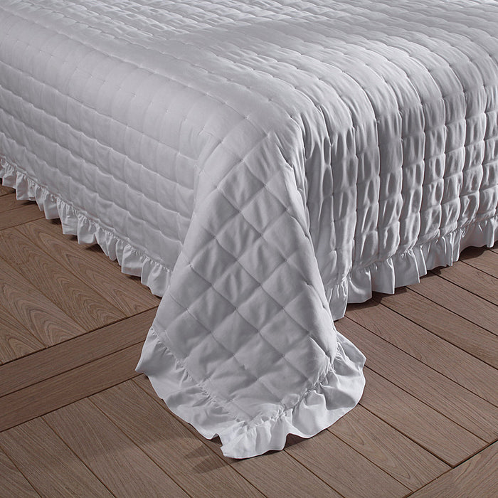 Cubrecama King Petit Pois Blanco Luxus