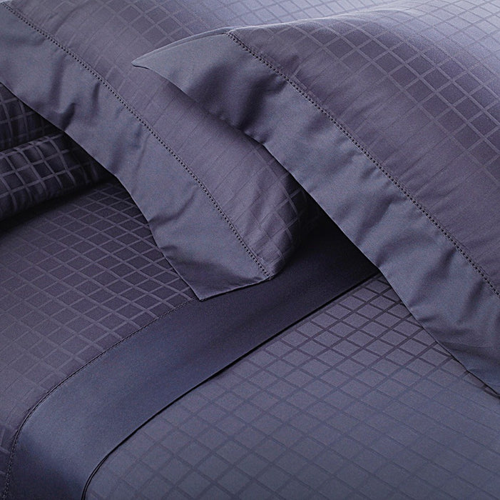 Juego de sábana King Square Azul