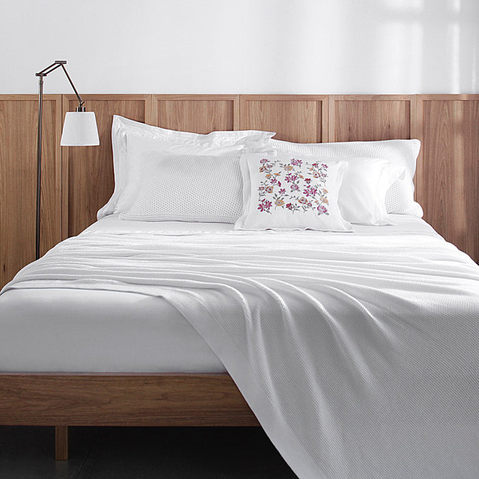 Cubrecama King Tricot Turim Blanco