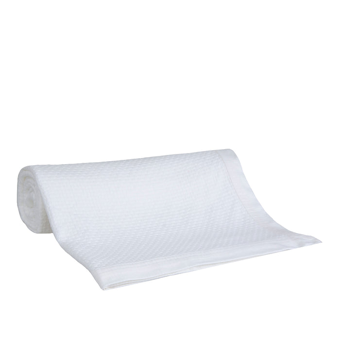 Cubrecama King In Design Blanco borde blanco