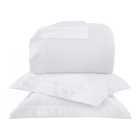 Cubrecama Etienne Blanco Extra King Luxus