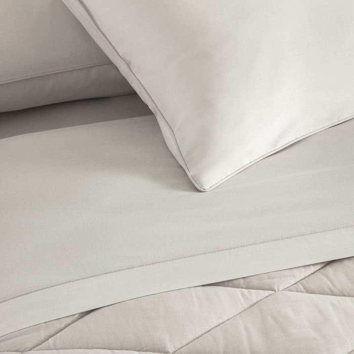 Juego de Sábanas Twin Basic Percale Beige 07 180 hilos