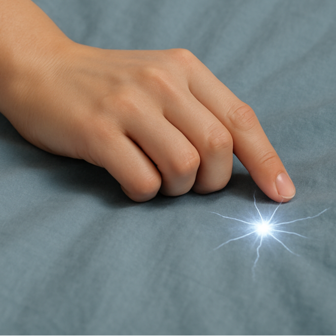 Por qué tus sábanas te dan electricidad y cómo evitarlo