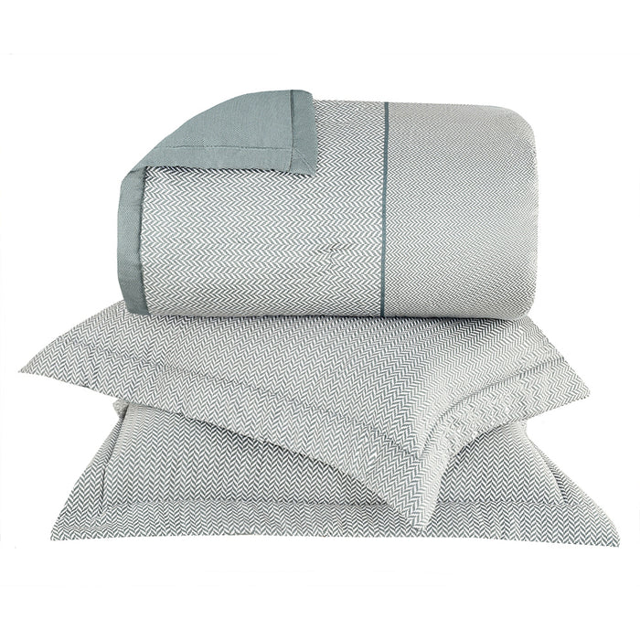 Cubrecama Queen Otto Verde 270 Hilos