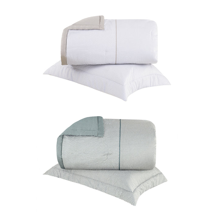 Cubrecama Queen Otto Verde 270 Hilos