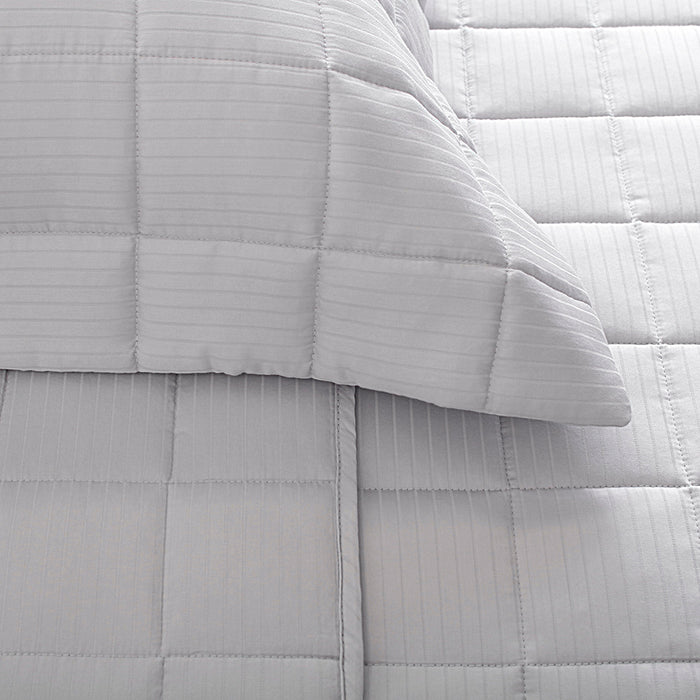 Cubrecama King Stripes Gris