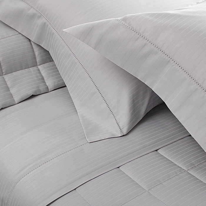 Cubrecama King Stripes Gris