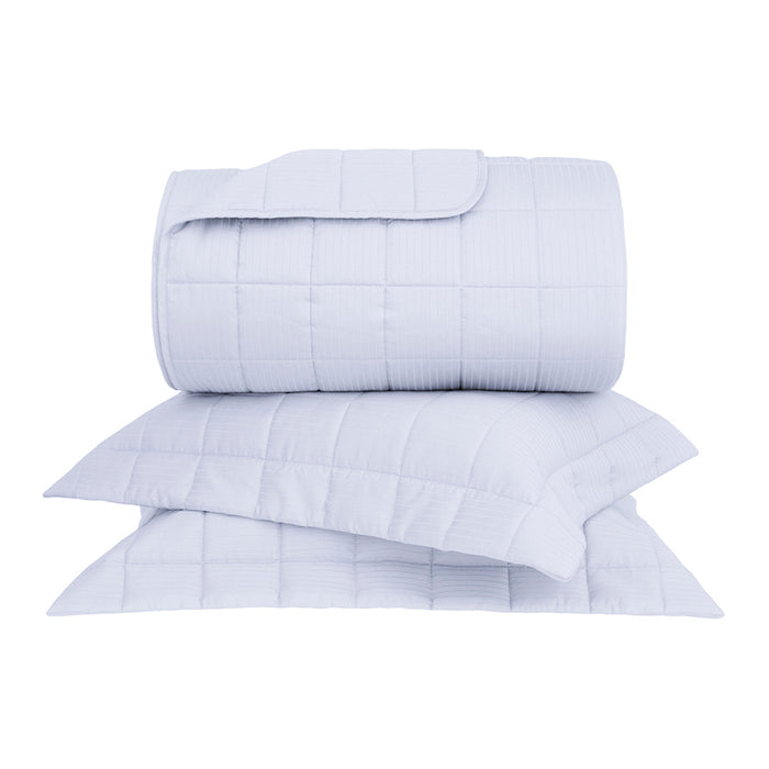 Cubrecama King Stripes Gris