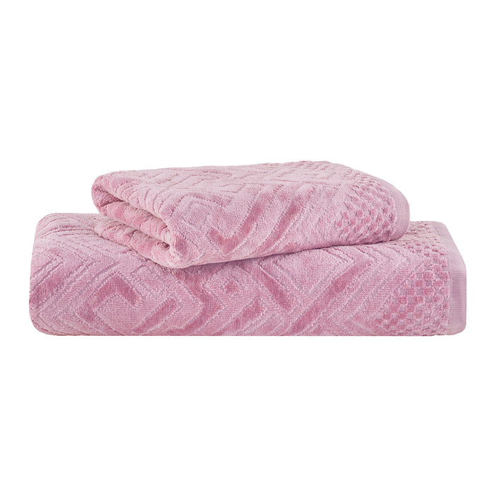 Toalla Geo Rosa 1671 48x80 cm