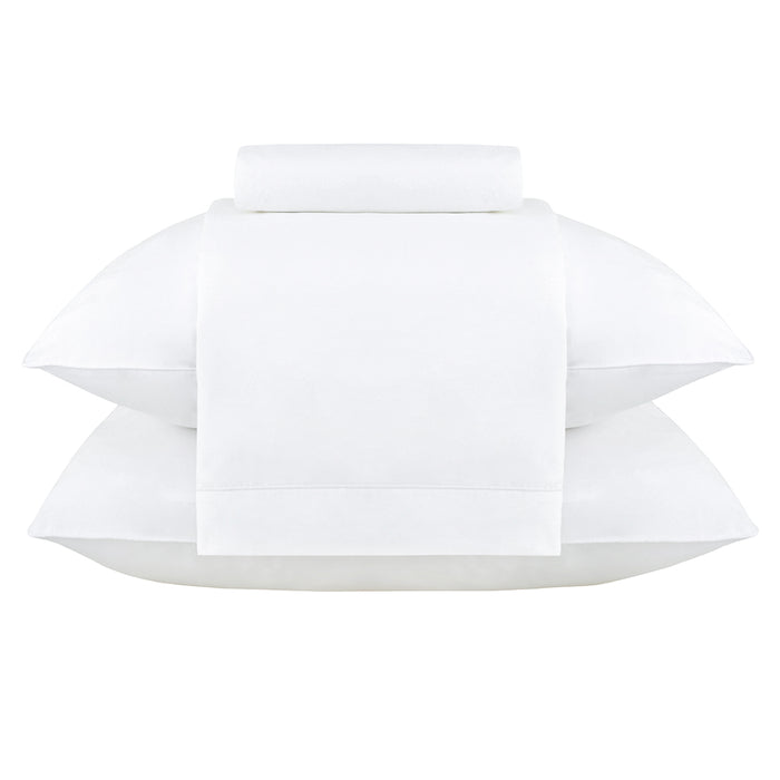 Juego de Sábanas Queen Basic Percale Blanco 200 hilos