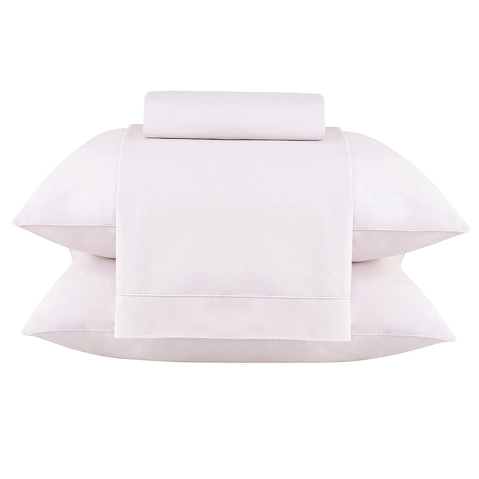 Juego de Sábanas Queen Classic Percale Rosa 200 hilos
