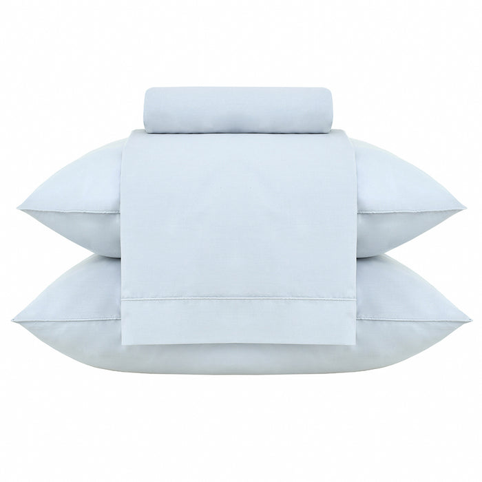 Juego de Sábanas Full Classic Percale Azul 200 hilos
