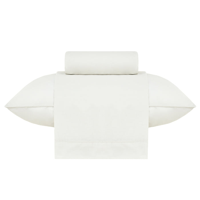 Juego de Sábanas Twin Classic Percale Beige 200 hilos