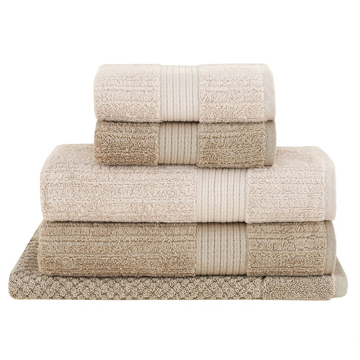Juego de 5 Toallas HP Beige Taupe