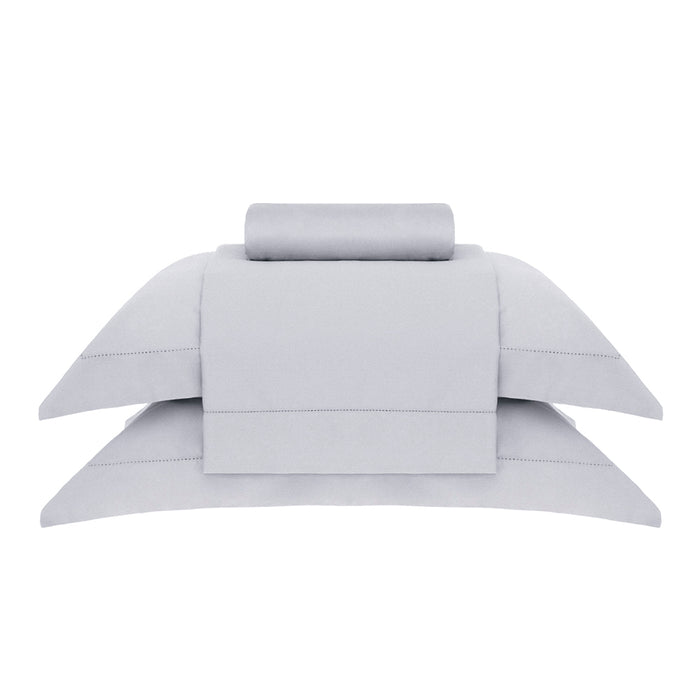 Juego de Sábana Full NC Plata 78 300 Hilos