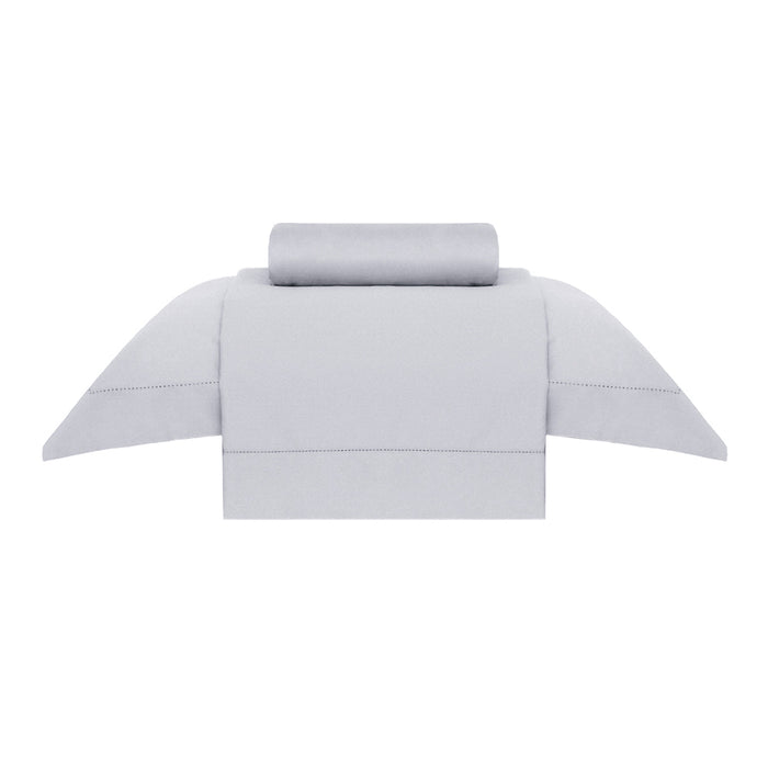 Juego de Sábana Twin NC Plata 78 300 Hilos