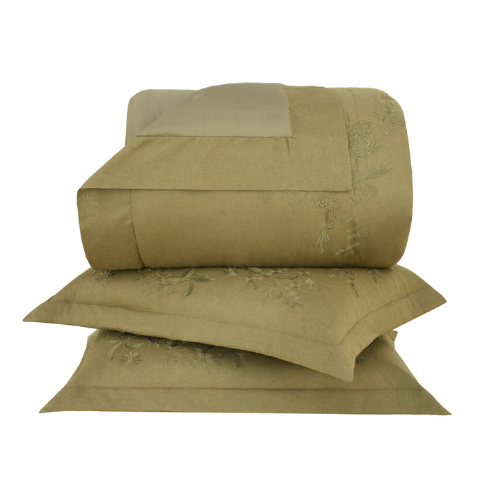 Colcha King Oliver Kaki Luxus