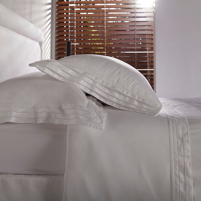 Juego de Sábanas Queen Palladio Blanco 400 hilos