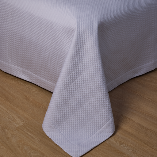 Cubrecama King Splendor Blanco 300 Hilos