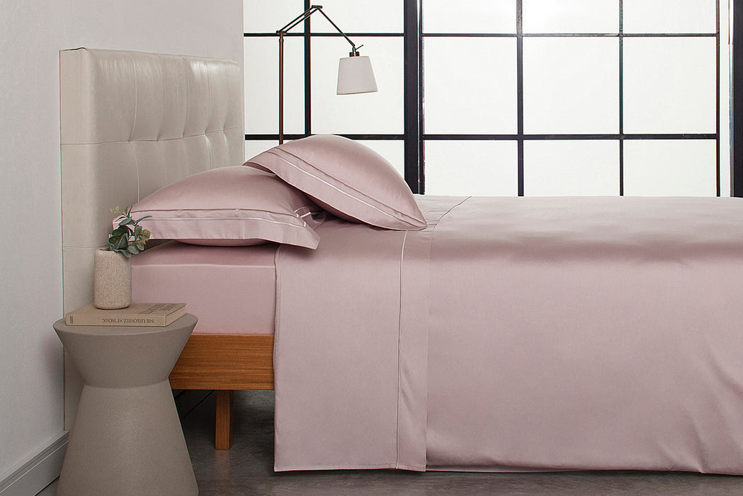 Juego de Sábana Sublime Rosa/Rosa Queen 300 Hilos