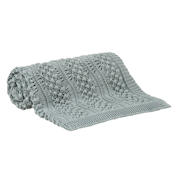 Manta Tricot Veneto Azul 130 x 170 cm