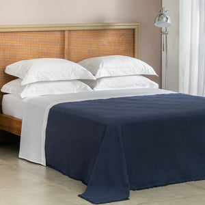 Cubrecama King Cotone Azul