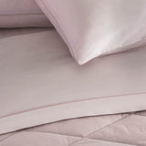 Juego de Sábanas Twin Basic Percale Rosa 10 180 hilos