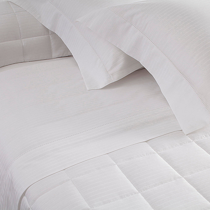 Cubrecama King Stripes Blanco