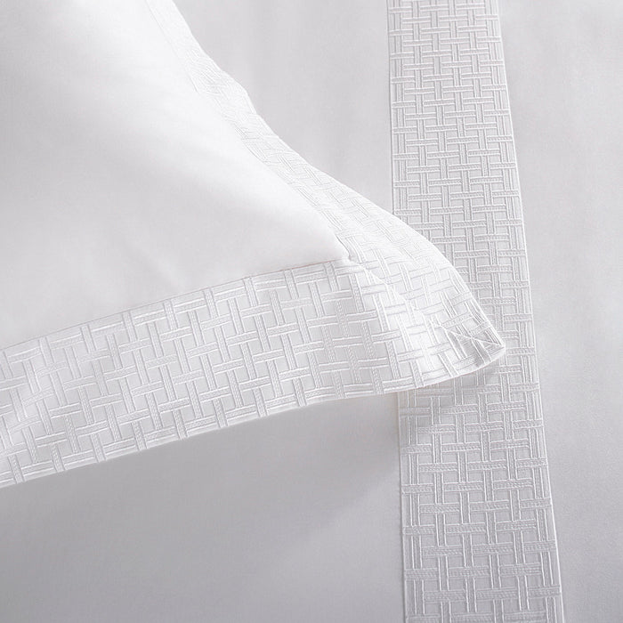 Funda de almohada Tresse Blanco 50 x 70 cm